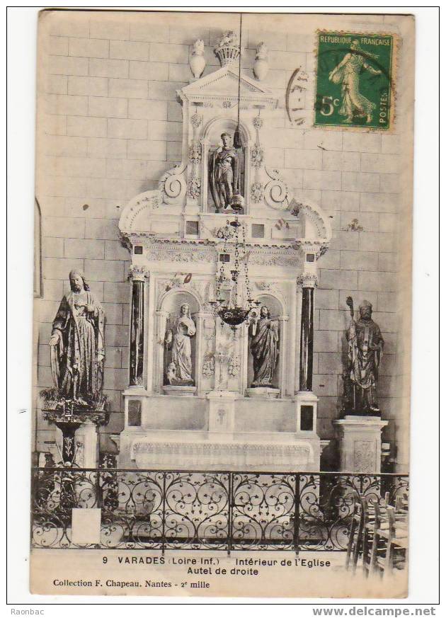 CPA---44----VARADES----EGLISE---AUTEL - Varades