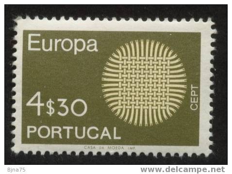 PORTUGAL  1970 - EUROPA 4$30   - Neuf ** MNH - Usati