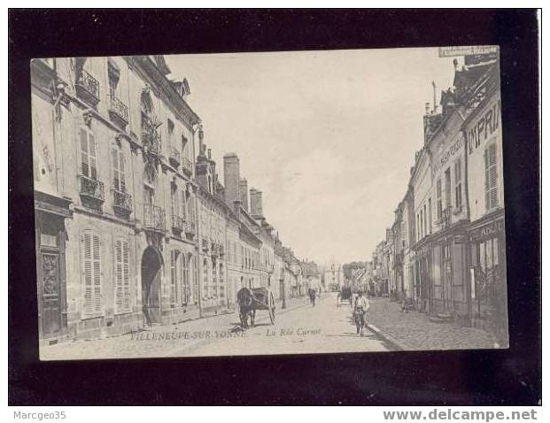 008188 Villeneuve Sur Yonne La Rue Carnot édit.ND N°2 Animée Magasin Belle Carte - Villeneuve-sur-Yonne