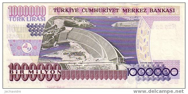 TURQUIE   1 000 000 Lira  Non Daté (1995)   Pick 209     ***** QUALITE  XF - ***** - Turquie