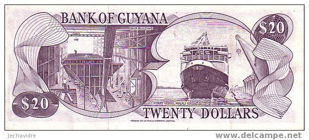 GUYANA   20 Dollars  Emission De 1989   Pick 24d  Signature 7  ***** QUALITE  XF -  ***** - Guyana