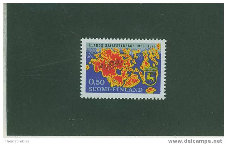 2S0123 Conseil Général D Aland 669 Finlande 1972 Neuf ** - Nuovi