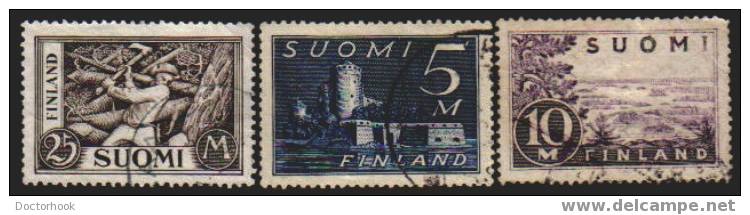 FINLAND   Scott   #  177-9  F-VF USED - Oblitérés