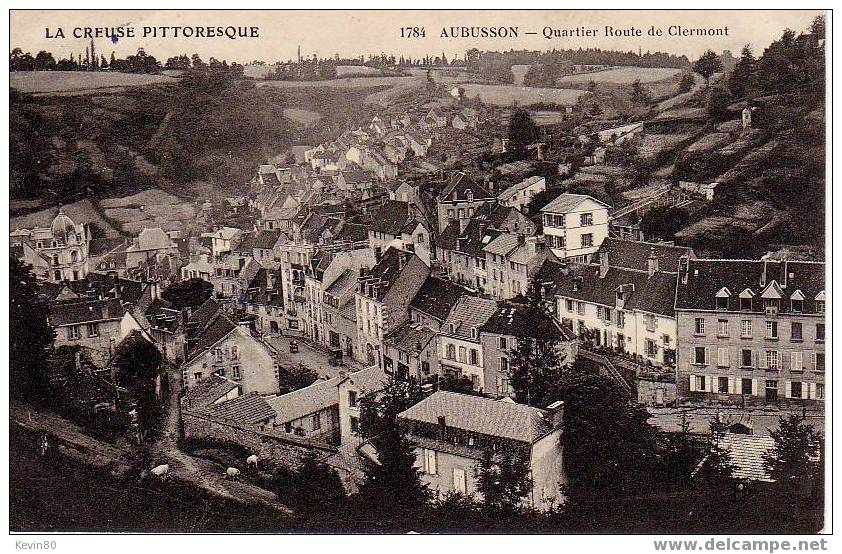 23 AUBUSSON Quartier Route De Clermont - Aubusson