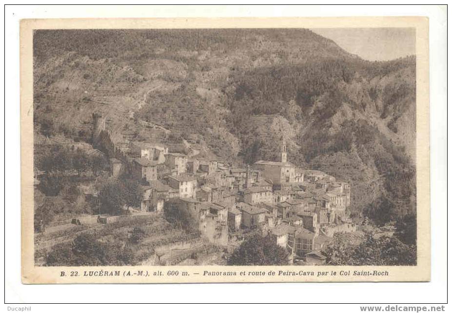 LUCERAM PANORAMA ET ROUTE DE PEIRA CAVA PAR LE COL SAINT ROCH - Lucéram