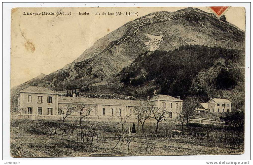 H123 - LUC-en-DIOIS - écoles - Pic De Luc (1912) - Luc-en-Diois