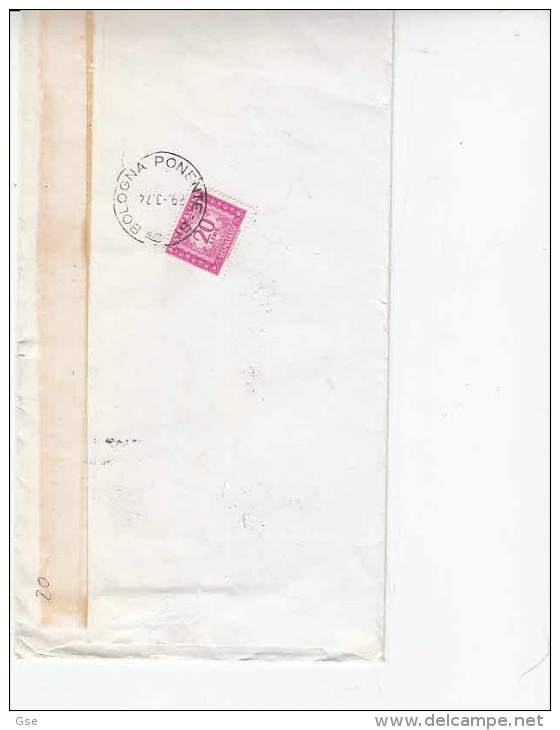 FRANCIA - ITALIA 1974 - Lettera Tassata - Lettres & Documents