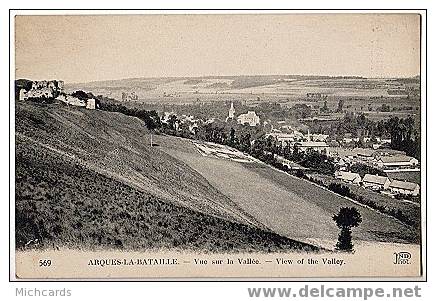 CPA 76 ARQUES LA BATAILLE - Vue Sur La Vallee - Arques-la-Bataille