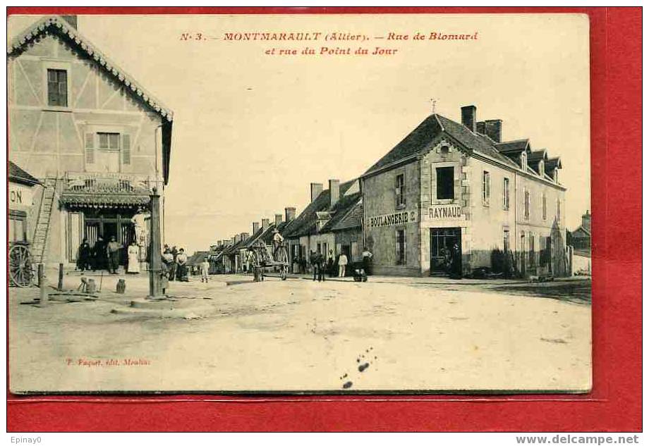 B - 03 - MONTMASAULT - Rue De Blomard Et Rue Du Point Du Jour - Autres & Non Classés