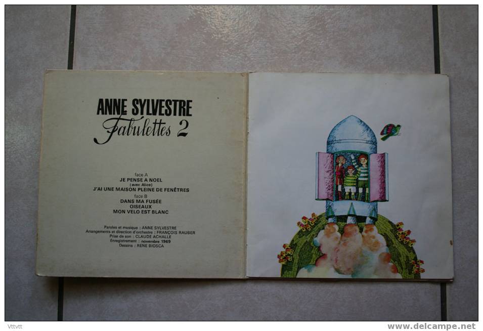 45T, Anne Sylvestre : Fabulettes 2 Plus Livret (Disques Meys 128.502) - Bambini