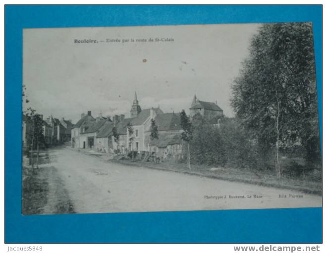 72) Bouloire - Entrée Par La Route De St-calais  -   Tres Belle Carte - Bouloire