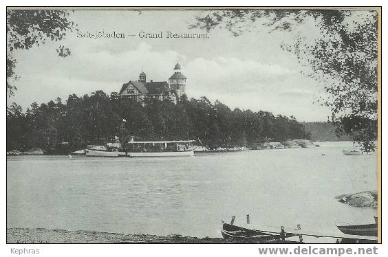 SALTSJÖBADEN : Grand Restaurant - Year 1912 - Norvège