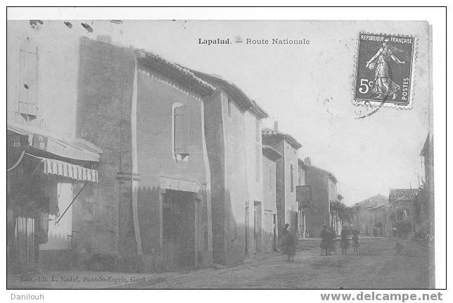 84 */ VAUCLUSE / LAPALUD / Route Nationale / L Nadal édit / ANIMEE / - Lapalud