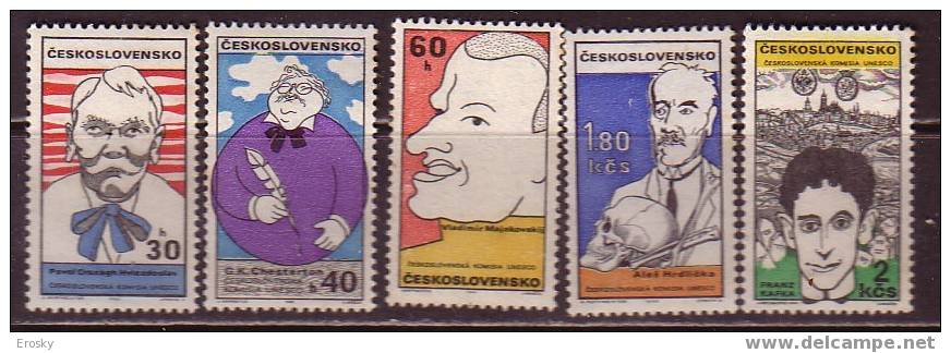 L3490 - TCHECOSLOVAQUIE Yv N°1725/30 ** (-1728) - Ungebraucht