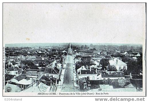 Arci Sur Aube - Panorama De La Ville - Rue De Paris - Arcis Sur Aube