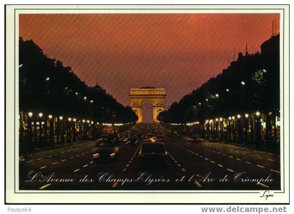 Paris - L´Avenue Des Champs Elysées Et L´Arc De Triomphe - Champs-Elysées
