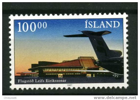 Islande ** N° 617 - Mise En Service De L'aérogare De Keflavik - Other & Unclassified