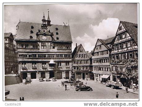 Cpsm TUBINGEN  Marktplatz Mit Rathaus - Tuebingen