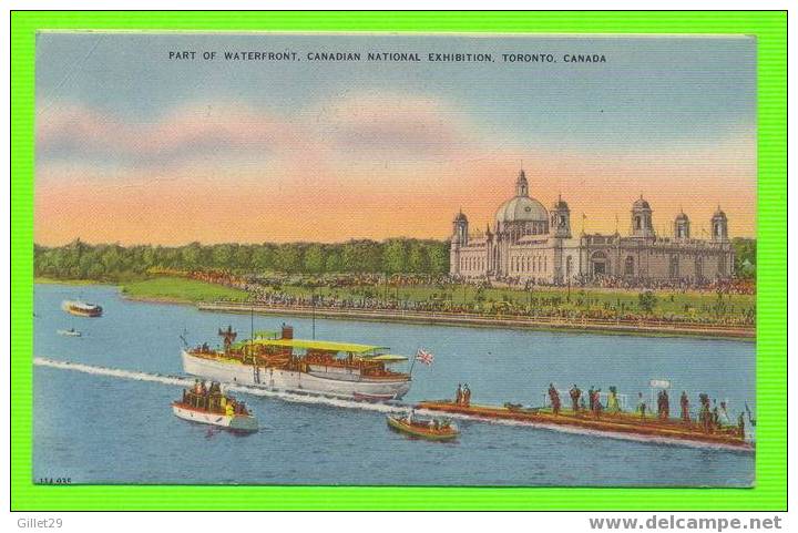 TORONTO, ONTARIO - PART OF WATERFRONT, CANADIAN NATIONAL EXHIBITION - SHIPS - VALENTINE-BLACK CO LTD - - Toronto