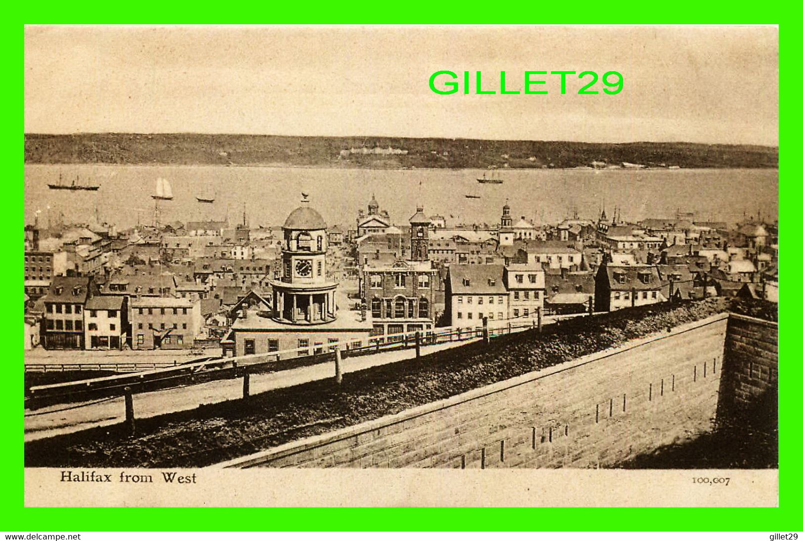 HALIFAX, NOVA SCOTIA - VIEW OF HALIFAX FROM THE WEST - PUB. BY VALENTINE & SONS LTD - - Halifax