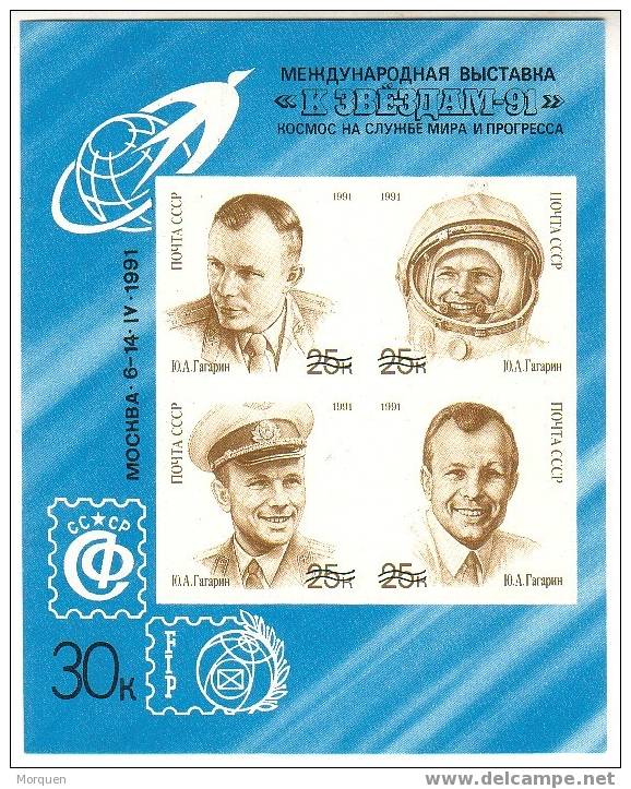 RUSIA Hojita 1991 Espacio ** - Russia & URSS