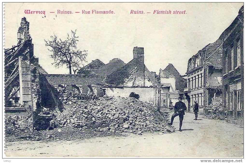 Werwicq - Ruines - Rue Flamande - Wervik