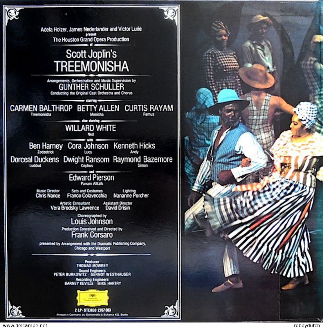 * 2LP Box * SCOTT JOPLIN'S TREEMONISHA - Original Cast Recording (1976 Ex!!) - Opéra & Opérette