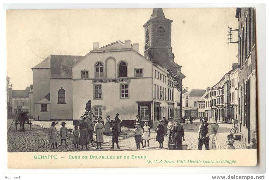 7716 - GENAPPE - Rues De Bruxelles Et Du Bourg - Genappe