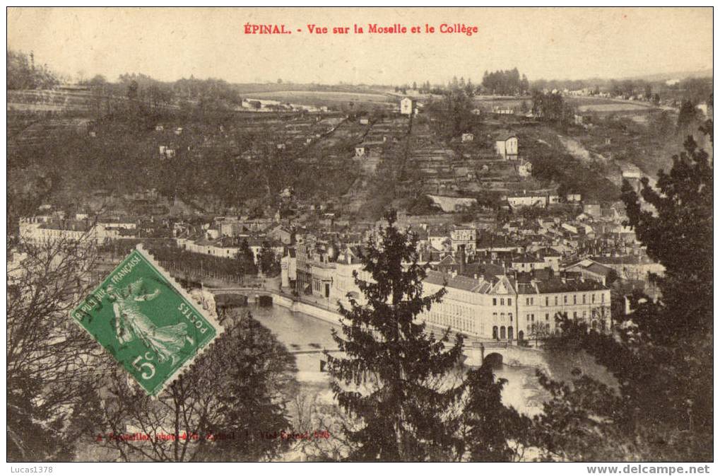 88 / EPINAL / VUE SUR LA MOSELLE ET LE COLLEGE - Epinal