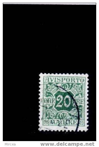 M1680 - Danemark Timbres Pour Journeaux Yv.no.5 Oblitere - Postage Due