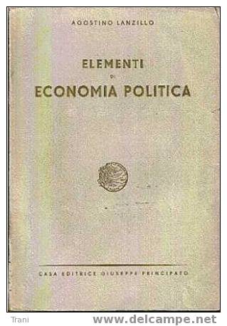 ELEMENTI DI ECONOMIA POLITICA - Libro Del 1948 - Droit Et économie