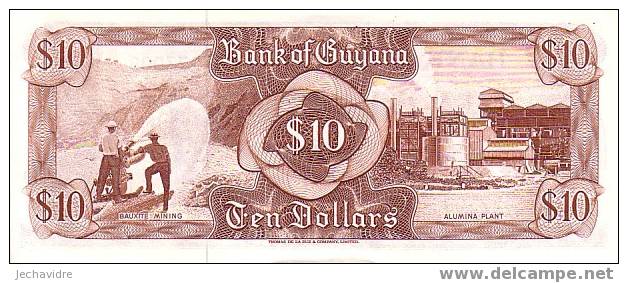 GUYANA   10 Dollars  Non Daté  Pick 23f  Signature 9     ***** QUALITE  XF ***** - Guyana