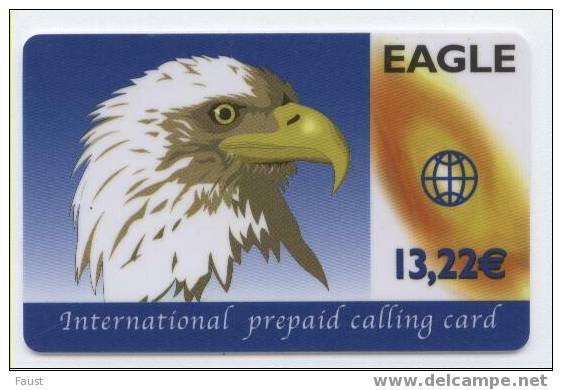 SPAIN  Eagle  International Prepaid Calling Card - Te Identificeren