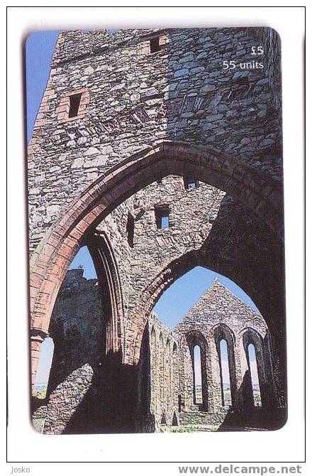 Isle Of Man - Man ( Ile De ) - IOM - RARE Card ST GERMAN`S  CATHEDRAL - PEEL CASTLE - Man (Eiland)