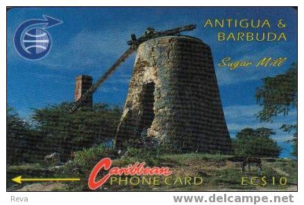 ANTIGUA & BARBUDA $10  SUGAR  MILL ANT-6A  CODE: 6CATA  OLD C & W LOGO READ DESCRIPTION !! - Antigua U. Barbuda