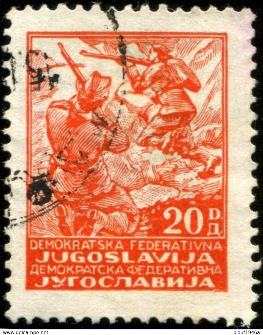 Pays : 507,2 (Yougoslavie : République Démocratique Fédérative)   Yvert Et Tellier N° :    433 (o) - Used Stamps