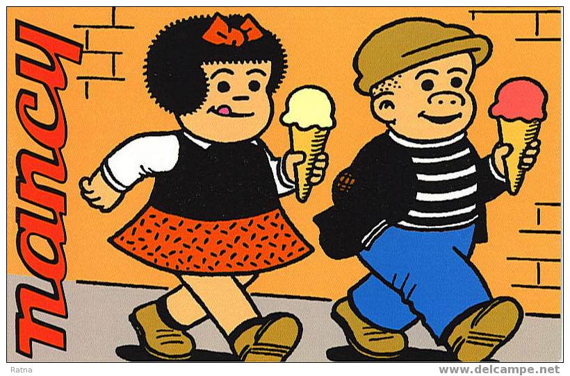 USA : Entier Carte. Nancy, Enfant, Fille, Glace, Garçon, Casquette, Bushmiller, BD, Bande Dessinée Américaine, Art, - Comics