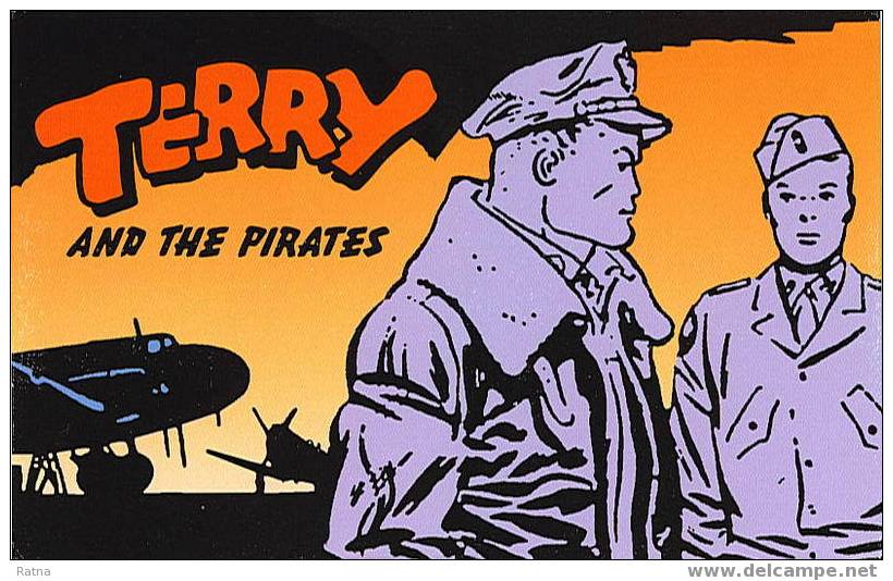 USA : Entier Carte. Terry And The Pirates, Avion, Aviateur, Pilote, Armée, Chasse, BD, Bande Dessinée Américaine, Art, - Comics