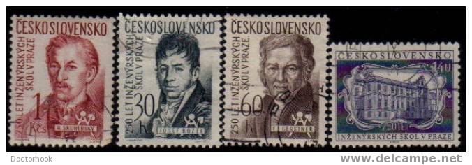 CZECHOSLOVAKIA   Scott   #  807-10  VF USED - Used Stamps