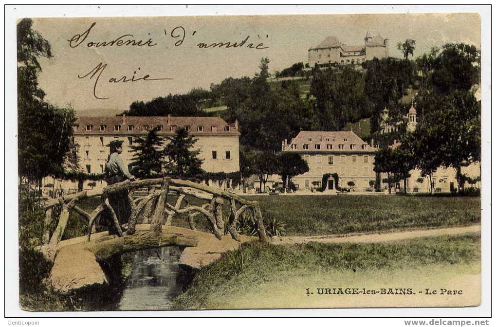 H126 - URIAGE-les-BAINS - Le Parc (dos Non Divisé) - Uriage