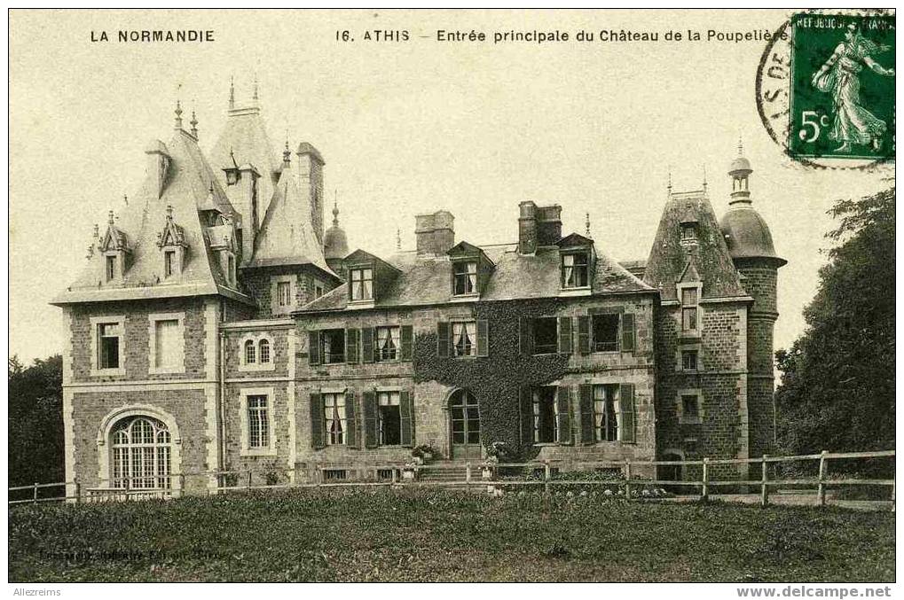 CPA 61: ATHIS Chateau De La Poupemière  A VOIR !! - Athis De L'Orne