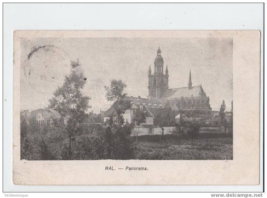 Hal - Halle - Panorama   - Feldpost 1914. - Halle