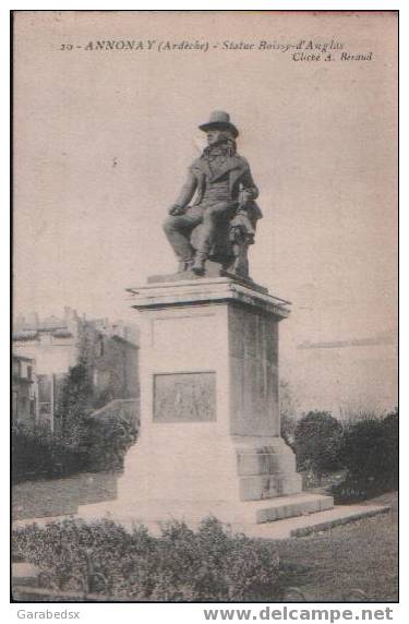 CPA De ANNONAY - Statue Boissy-d'Anglas. - Annonay