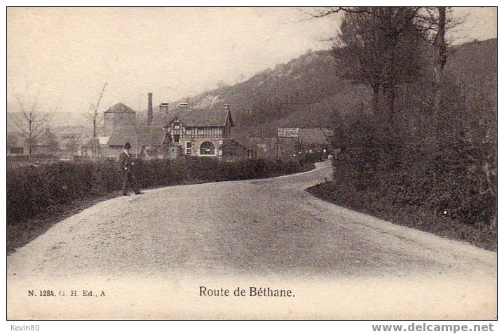 BELGIQUE Route De Béthane  Cpa Animée - Limbourg