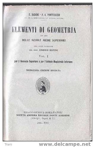 LIBRO DI GEOMETRIA Del 1935 - Alte Bücher