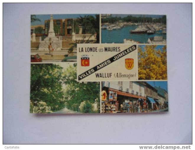 (317) -1-  Carte Postale Sur La Londe Des Maures  Multivues  Ville Jumelées - La Londe Les Maures