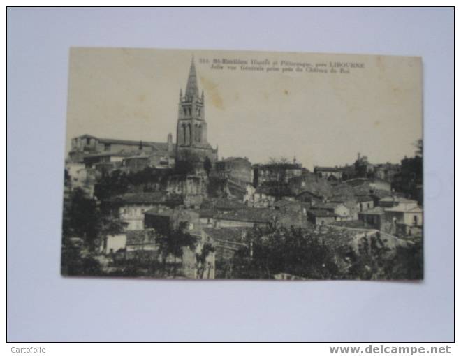 (318) -1- Carte Postale Sur Saint Emilion  Vue Générale - Saint-Emilion