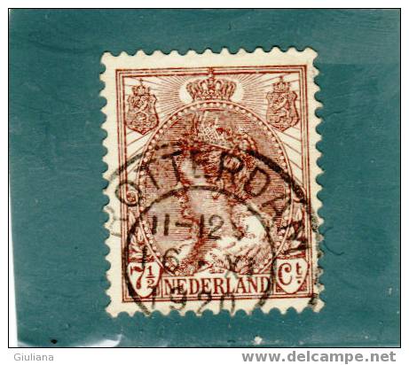 Olanda - N. 52  Used (UNI)  1898-06 - Oblitérés