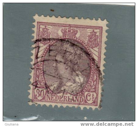 Olanda - N. 60  Used (UNI)  1898-06 - Oblitérés