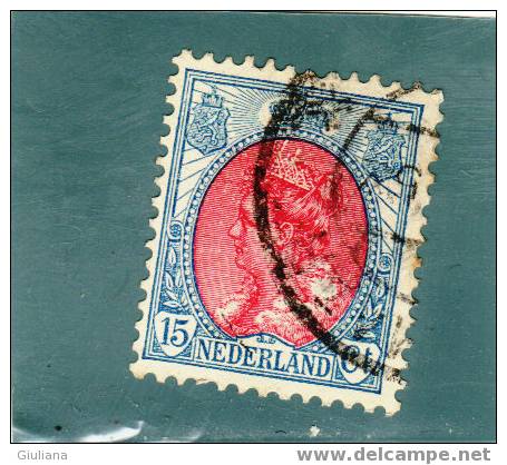 Olanda - N. 76 USED  (UNI)  1908-21 - Oblitérés